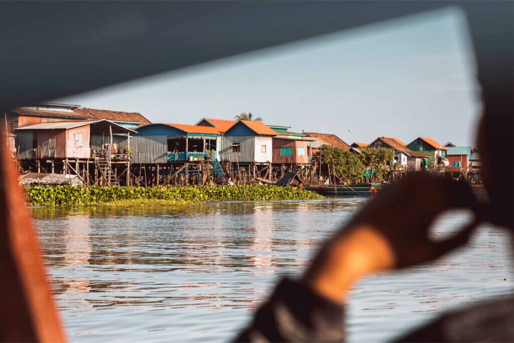View of Kompong Khleang from the Boat